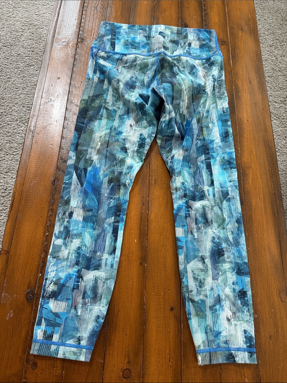 lululemon athletica Blue Multi Printed Leggings